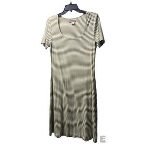 Tommy Bahama Striped Knit Dress Casual Everyday‎ Green White Size S